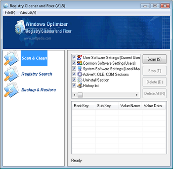 Registry Cleaner and Fixer screenshot