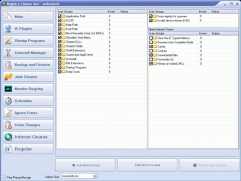Registry Cleaning Tool screenshot
