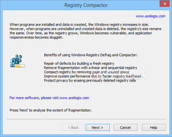 Registry Compactor screenshot