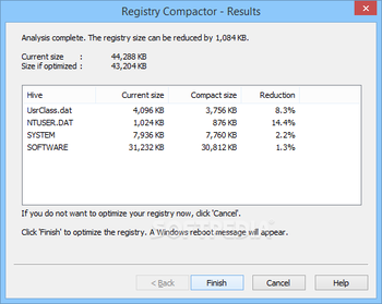 Registry Compactor screenshot 3