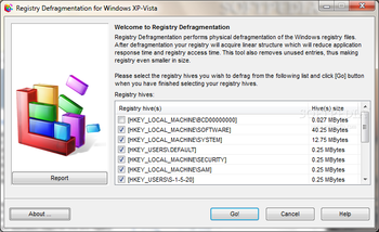 Registry Defragmentation screenshot 2