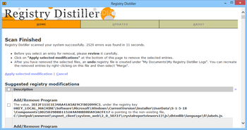 Registry Distiller screenshot 2