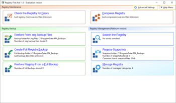 Registry First Aid screenshot