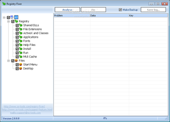 Registry Fixer screenshot
