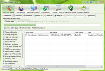 Registry Help screenshot