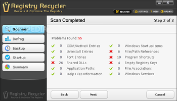 Registry Recycler Portable screenshot 2