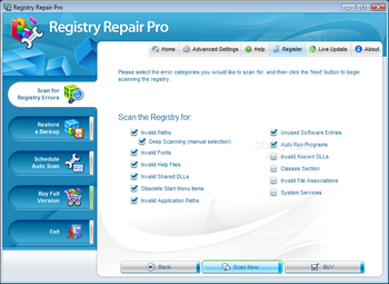 Registry Repair Pro screenshot 2