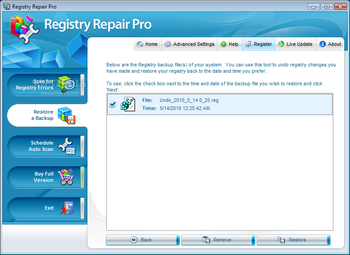 Registry Repair Pro screenshot 5