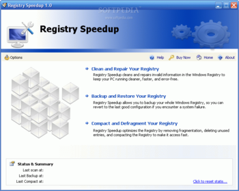 Registry Speedup screenshot