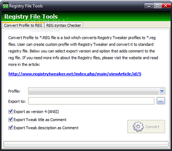 Registry Tweaker screenshot 3