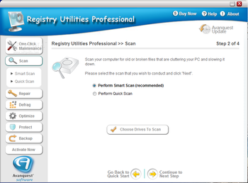 Registry Utilities Professional screenshot