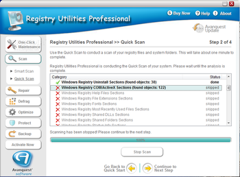 Registry Utilities Professional screenshot 2