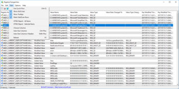 RegistryChangesView screenshot 2