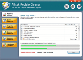 Registrycleaner screenshot