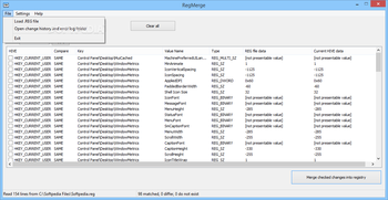 RegMerge screenshot 2