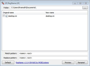 RegName  screenshot