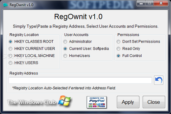 RegOwnit screenshot