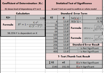 Regression Analysis Calculator screenshot 2