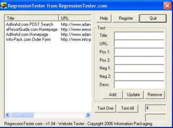Regression Tester screenshot 2