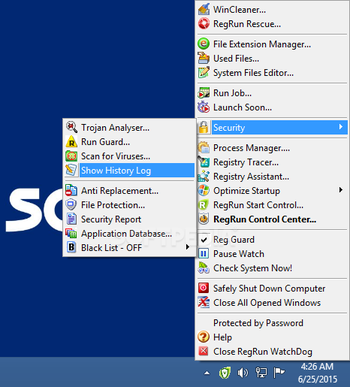 RegRun Security Suite Gold screenshot