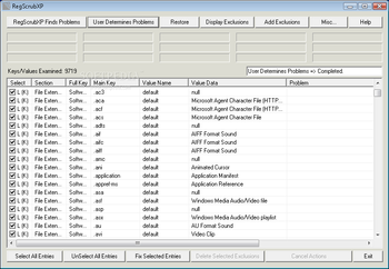 RegScrubXP screenshot 2