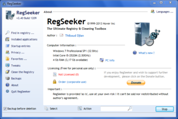 RegSeeker Portable screenshot