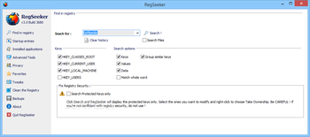 RegSeeker Portable screenshot