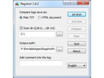 Regshot Portable screenshot