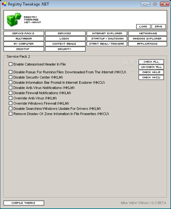 RegTweakage.NET screenshot