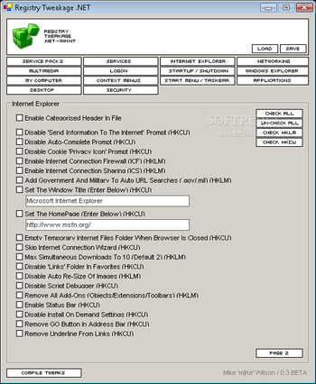 RegTweakage.NET screenshot 3