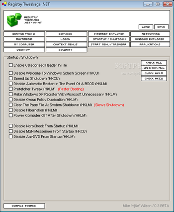 RegTweakage.NET screenshot 7