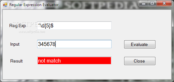 Regular Expression Evaluator screenshot 2