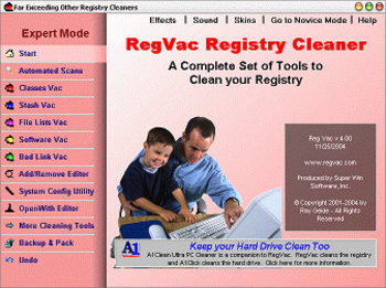 RegVac Registry Cleaner screenshot