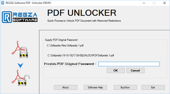 REGZA Software PDF Unlocker screenshot 2