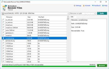 Reincubate Recover Files screenshot