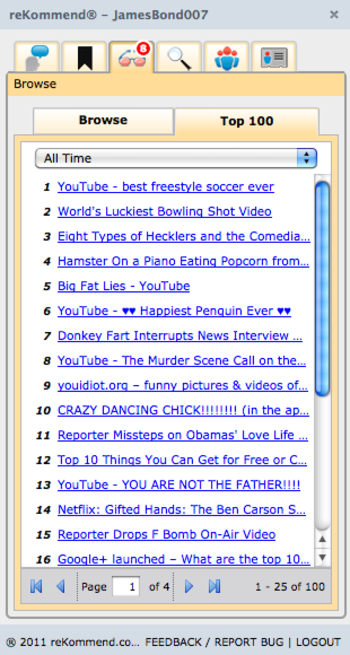 reKommend Sidebar screenshot 8