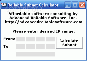 Reliable Subnet Calculator screenshot