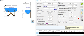 Relief Valve Sizing Calculator screenshot