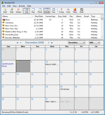 Remind-Me with Palm Conduit screenshot 2