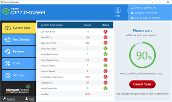 Remo Optimizer screenshot