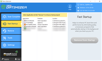 Remo Optimizer screenshot 3