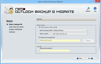 REMO Outlook Backup & Migrate screenshot 5