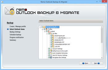 REMO Outlook Backup & Migrate screenshot 7