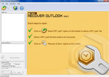 Remo Repair Outlook PST screenshot