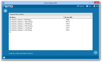 Remo Repair RAR screenshot 2