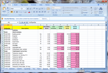 RemodelCost Estimator for Excel screenshot 3