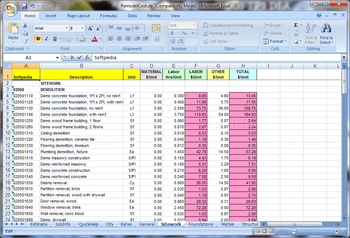 RemodelCost Estimator for Excel screenshot 4