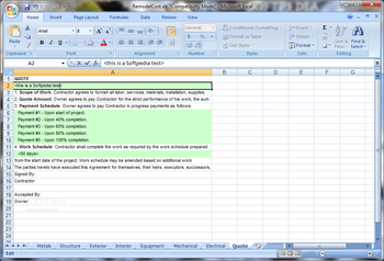 RemodelCost Estimator for Excel screenshot 7