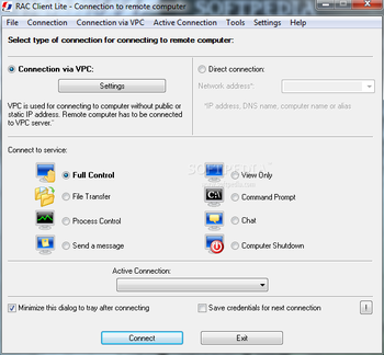 Remote Administrator Control Client Lite screenshot