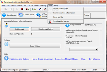 Remote Administrator Control Server screenshot 7